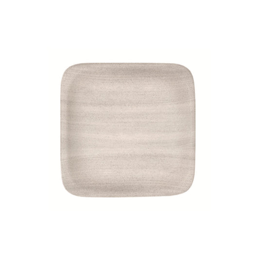 Ceramica Grey Square Plate 11.4" x 11.4" Modern Rustic by Bauscher