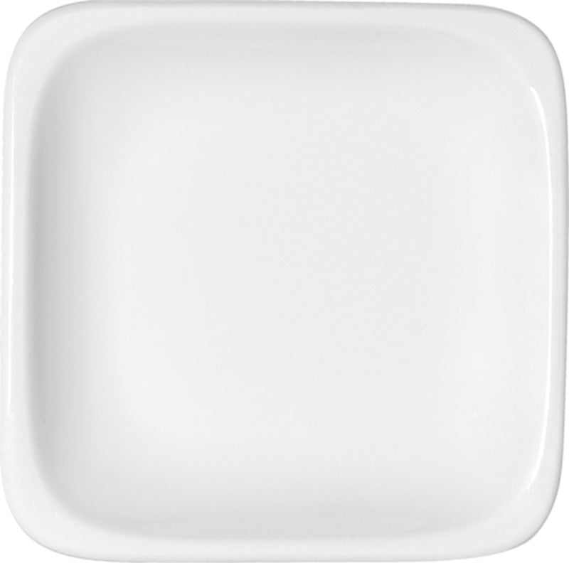 White Flat Square Plate 11.4