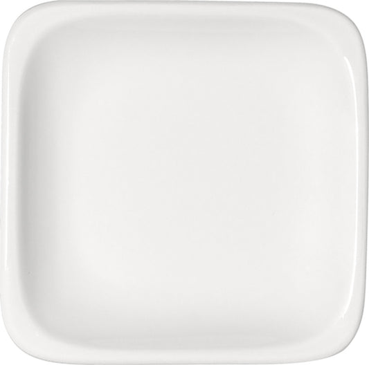 White Flat Square Plate 12.5" x 12.5" x 1.1" Modulus by Bauscher