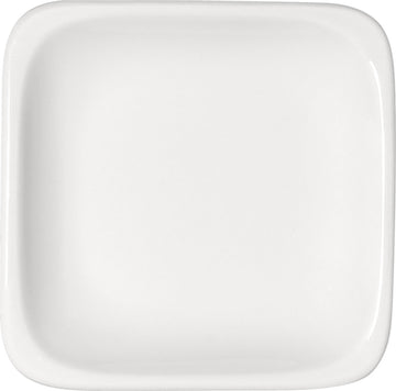 White Flat Square Plate 12.5" x 12.5" x 1.1" Modulus by Bauscher