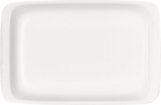White Rectangular Platter 7.1" x 4.7" x 0.8" Bauhaus & B1100 by Bauscher