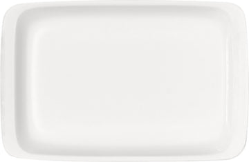 White Rectangular Platter 7.1" x 4.7" x 0.8" Bauhaus & B1100 by Bauscher