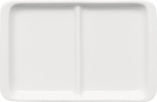 White Rectangular Platter 8.3" dia. x 0.9" Bauhaus & B1100 by Bauscher