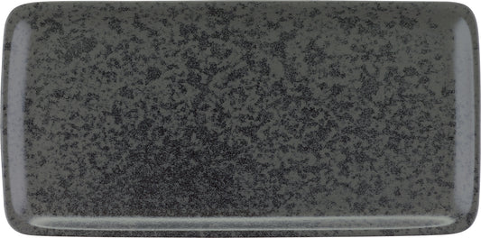 Rectangular Platter 12" x 5.9" x 0.7"  Sandstone Black by Bauscher