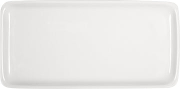 White Rectangular Platter 12" x 5.9" x 0.7" Bauhaus & B1100 by Bauscher