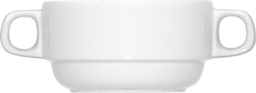 White Cream Soup Cup 3.9" dia. x 2.1" 8.5 oz Bauhaus & B1100 by Bauscher