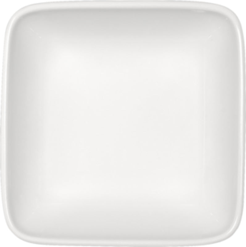 White Square Salad Dish 4.4