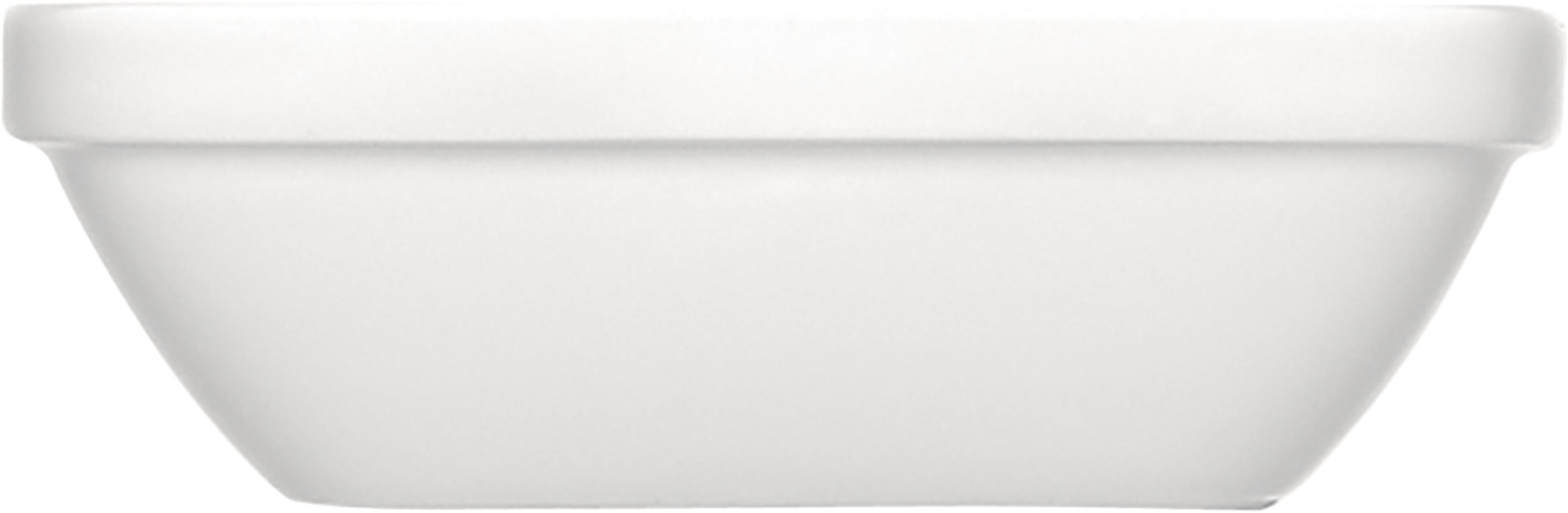 White Square Salad Dish 4.4