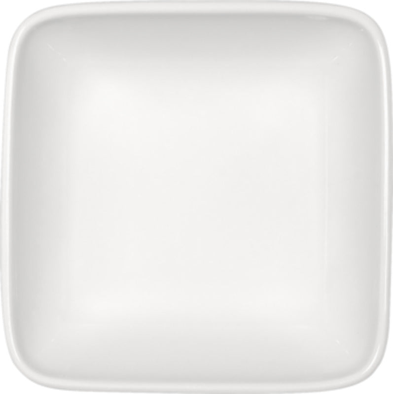 White Square Salad Dish 4.8