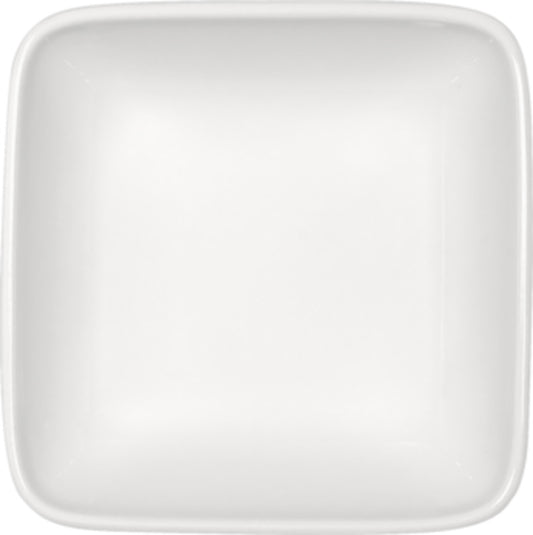 White Square Salad Dish 4.8" x 4.8" x 1.5" 9.1 oz Bauhaus & B1100 by Bauscher