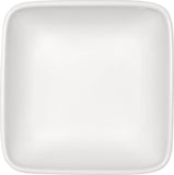 White Square Salad Dish 4.8