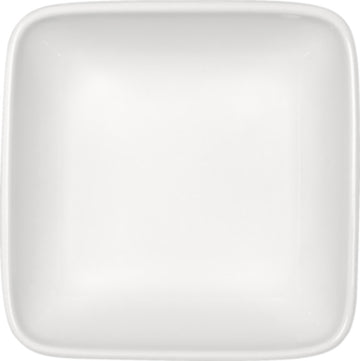 White Square Salad Dish 4.8" x 4.8" x 1.5" 9.1 oz Bauhaus & B1100 by Bauscher