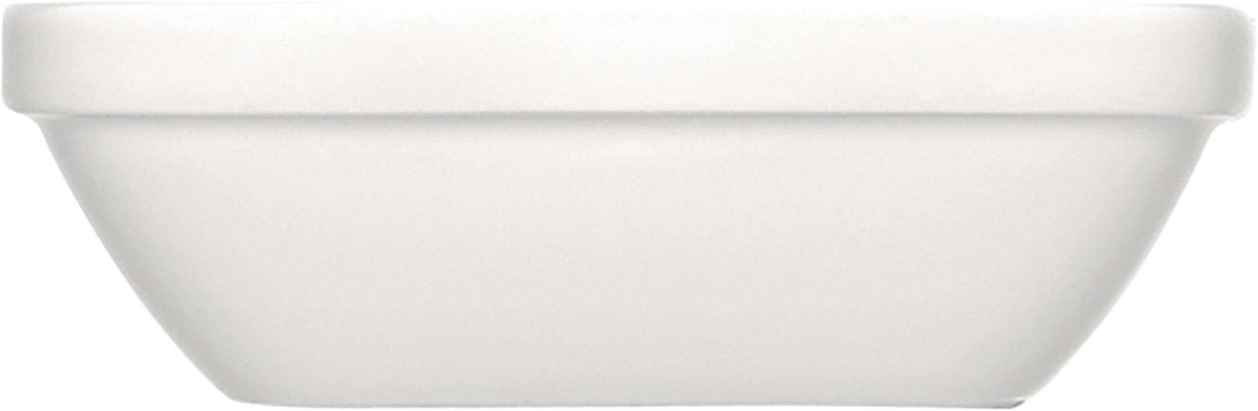 White Square Salad Dish 4.8