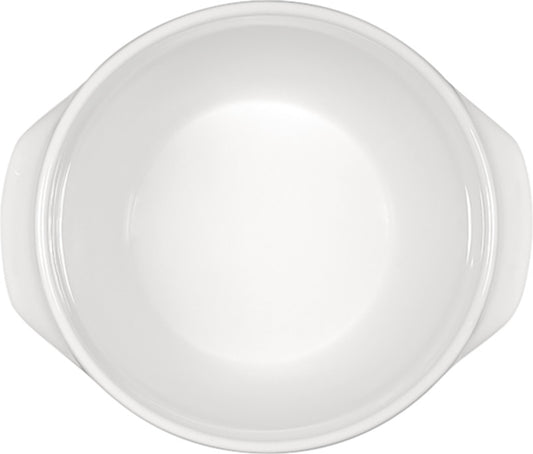 White Soup Tureen 7.6" dia. x 4.5" 71 oz Bauhaus & B1100 by Bauscher