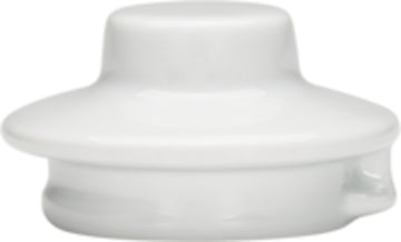 White Coffeepot Cover 2.6" dia. x 1.4" Bauhaus & B1100 by Bauscher
