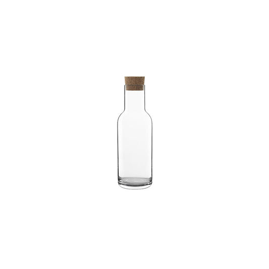Carafe with Cork Stopper 3.5" dia. x 11.3" 34 oz Sublime by Luigi Bormioli