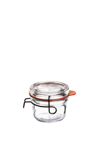 Food Jar 3.3" dia. x 3" 4.3 oz Lock-Eat by Luigi Bormioli