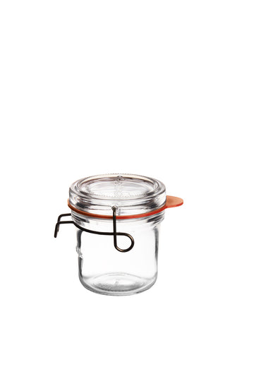 Food Jar 3.3" dia. x 3.8" 6.8 oz Lock-Eat by Luigi Bormioli