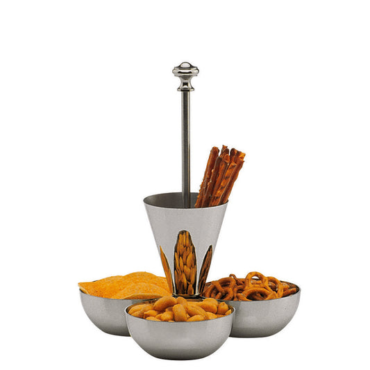 Snack stand 9" Excellent Silverplate by Hepp