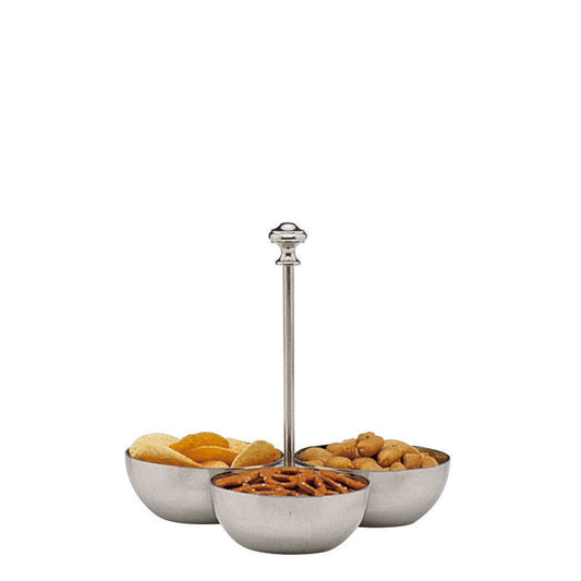 Snack stand 6.6" Excellent Silverplate by Hepp