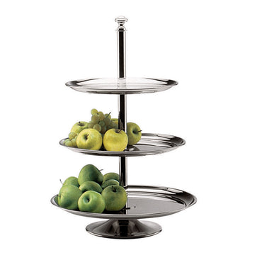 Etagere 16.9" dia. x 24.5" Excellent Silverplate by Hepp