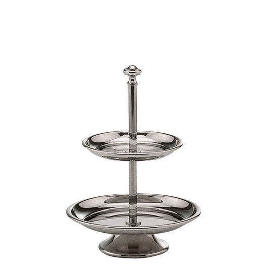 Pastry stand 6.3" dia. x 8.8" Excellent Silverplate by Hepp
