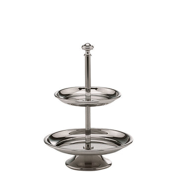 Pastry stand 6.3" dia. x 8.8" Excellent Silverplate by Hepp