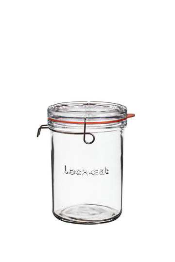 Food Jar 3.3" x 3.3" x 8.5" 34 oz Lock-Eat by Luigi Bormioli