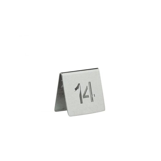 Table number sign 2.4" x 2.4" HEPP Silverplate by Hepp