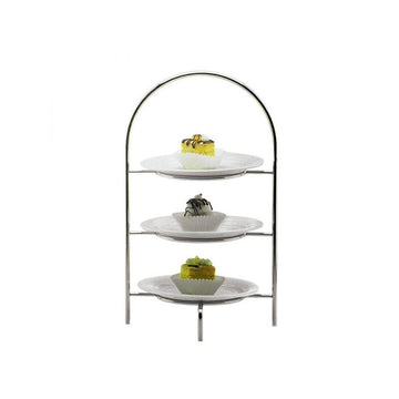 Multi purpose stand 9.6" x 16.3" Neutral Silverplate by Hepp