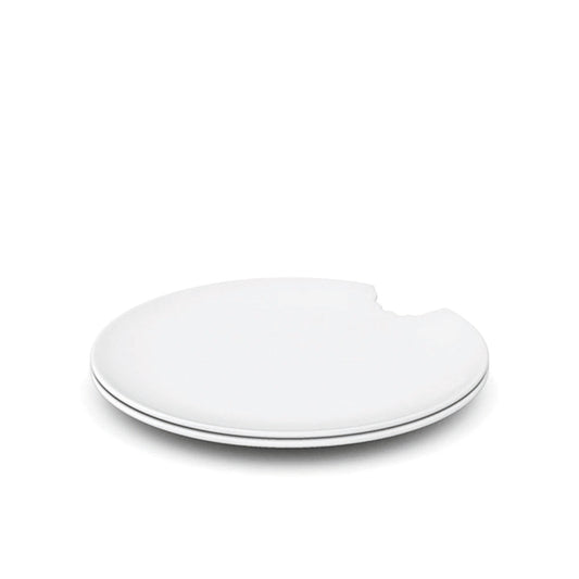 White Bite Plate 7.8" dia. x 0.7" Tassen by Tassen