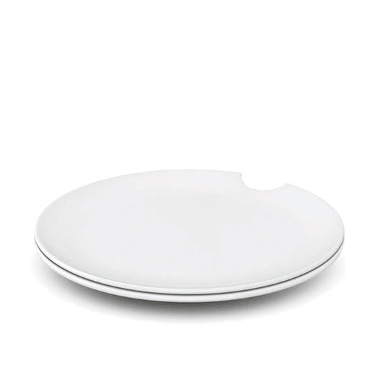 White Bite Plate 11" dia. x 0.8" Tassen by Tassen