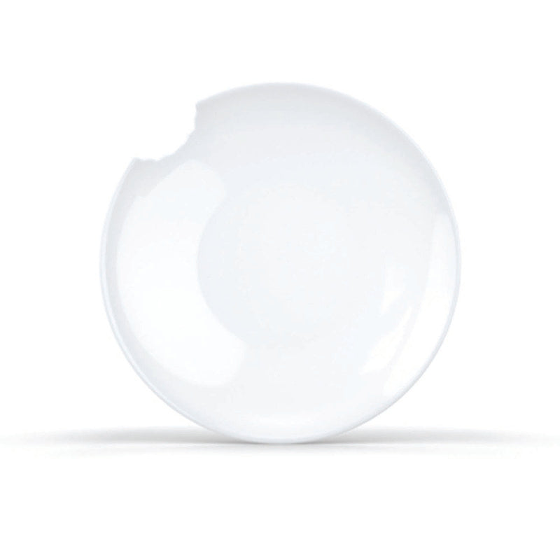 White Deep Bite Plate 9.6" dia. Tassen by Tassen