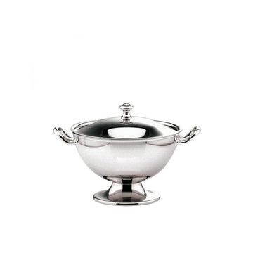Soup tureen 6.6" dia. 25 oz Excellent Silverplate by Hepp