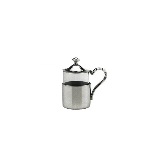 Mustard pot 4" Excellent Silverplate by Hepp