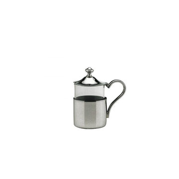 Mustard pot 4" Excellent Silverplate by Hepp