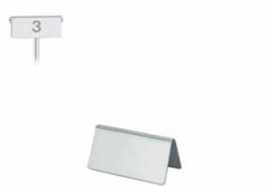 Table Number, Marking On Request 3.3" 1.5" Neutral Silverplate by WMF