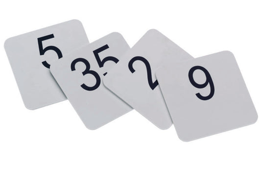 Plastic Table Number 4" x 4" Neutral by WMF