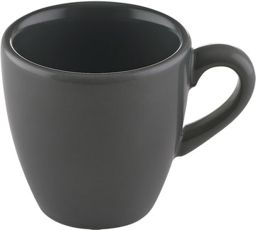 Cup 2.4" dia. x 2.4" 3 oz  Sandstone Dark Grey by Bauscher