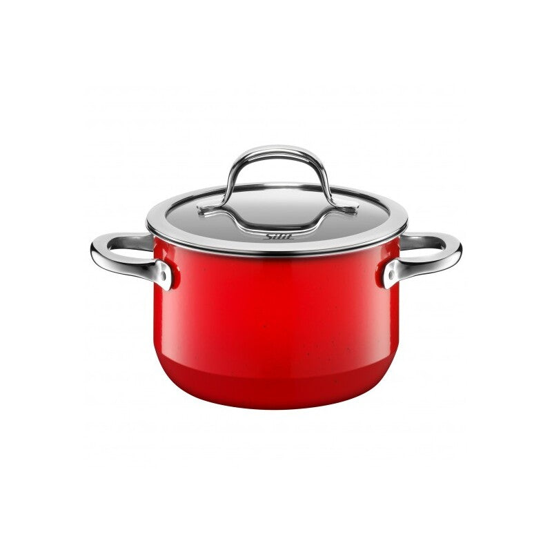 High casserole with lid 6.3" dia. x 4.2" 67.6 oz Silit Passion by BauscherHepp