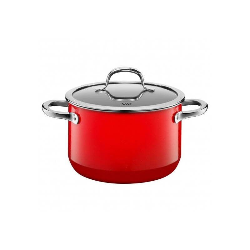 High casserole with lid 7.9" dia. x 5" 125.1 oz Silit Passion by BauscherHepp