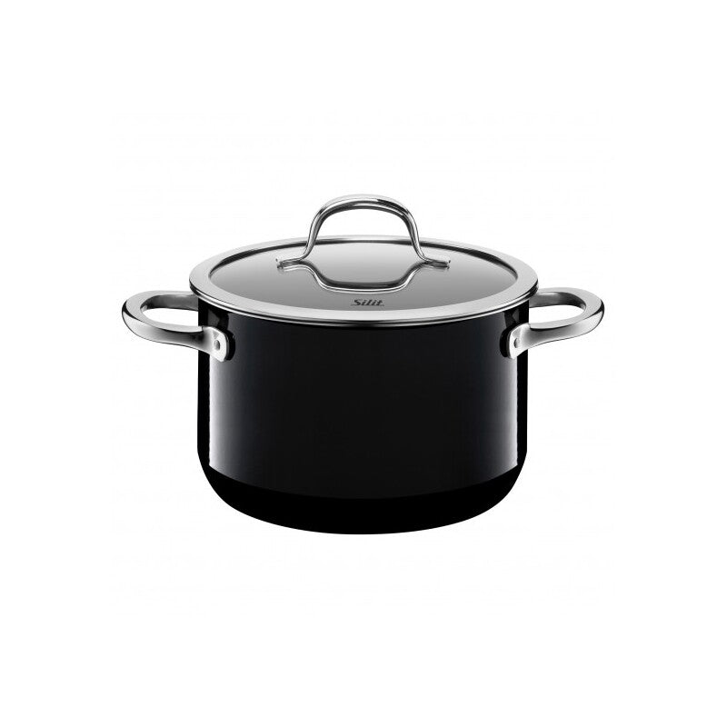 High casserole with lid 7.9" dia. x 5" 125.1 oz Silit Passion by BauscherHepp