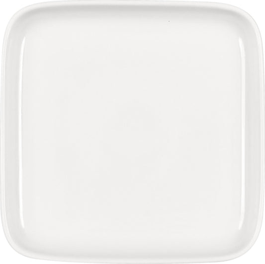 White Square Plate 7.8" x 7.8" x 1.5" Bonn by Bauscher