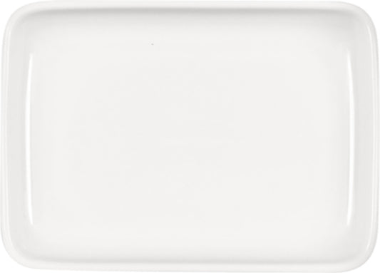 White Rectangular Platter 6.4" x 4.6" x 1.8" Bonn by Bauscher