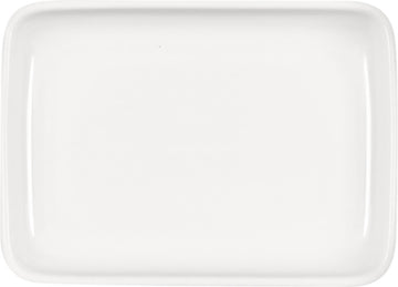 White Rectangular Platter 6.4" x 4.6" x 1.8" Bonn by Bauscher