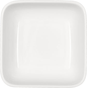 White Square Salad Dish 4.6" x 4.6" x 1.6" 10.1 oz Bauhaus & B1100 by Bauscher