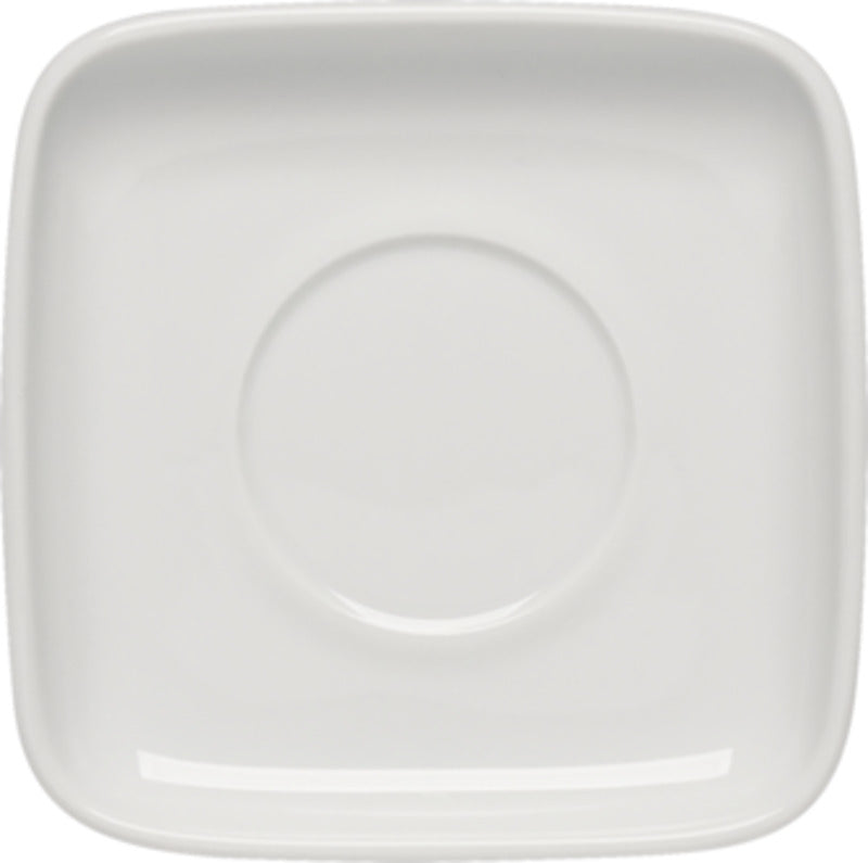White Square Saucer 4.7