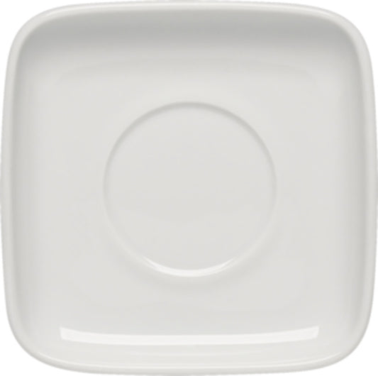 White Square Saucer 4.7" x 4.7" x 0.8" Bauhaus & B1100 by Bauscher