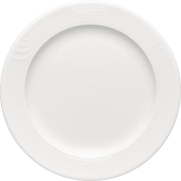 White Flat Plate with Rim 6.3" dia. x 0.6" Carat by Bauscher