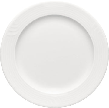 White Flat Plate with Rim 7.9" dia. x 0.8" Carat by Bauscher